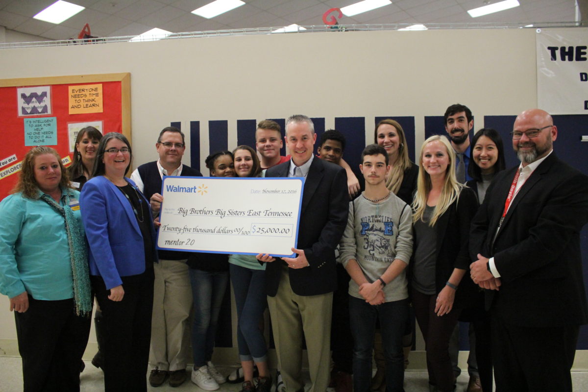 big brothers big sisters of east tennessee receives 25 000 grant walmart tennessee